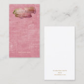 Impastaso Paint Logo Rosa Velvet Ohrring Display Visitenkarte (Vorne/Hinten)