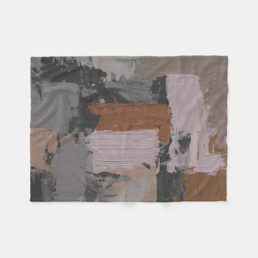 Impasto Abstrakt I Fleecedecke (Vorderseite (Horizontal))