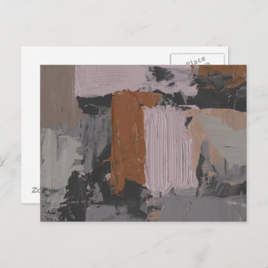 Impasto Abstrakt I Postkarte (Vorne/Hinten)