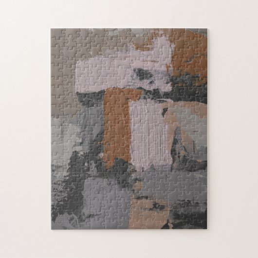 Impasto Abstrakt I Puzzle (Vertikal)