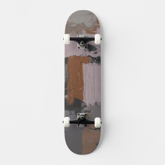 Impasto Abstrakt I Skateboard (Vorderseite)