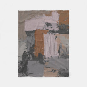 Impasto abstraktes I Fleecedecke
