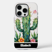 Impasto Cactus Blossom Smartphone Case-Mate iPhone Hülle (Rückseite)