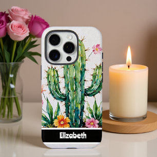 Impasto Cactus Blossom Smartphone iPhone 16 Pro Hülle
