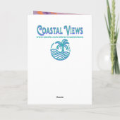 Impasto Dolphins and Ocean Waves | Happy Birthday Karte (Rückseite)