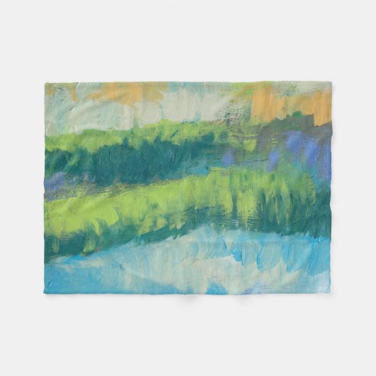 Impasto Feld II Fleecedecke (Vorderseite (Horizontal))
