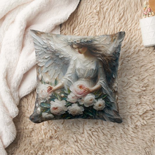 Impasto Imitats Relief Angel Art Throw Kissen (Decke)