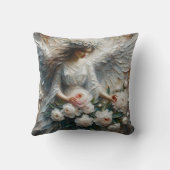 Impasto Imitats Relief Angel Art Throw Kissen (Rückseite)