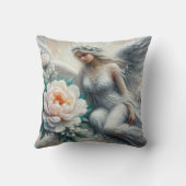 Impasto Imitats Relief Angel Art Throw Kissen (Rückseite)