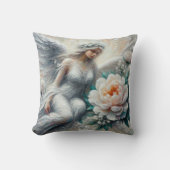 Impasto Imitats Relief Angel Art Throw Kissen (Vorderseite)