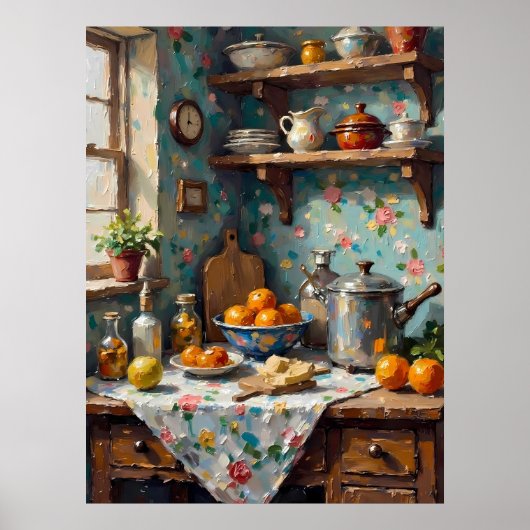 Impasto Kitchen Corner Poster (Vorne)