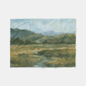 Impasto Landschaft III Fleecedecke (Vorderseite (Horizontal))