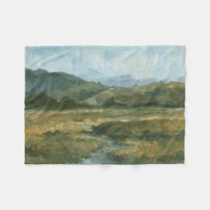 Impasto Landschaft III Fleecedecke