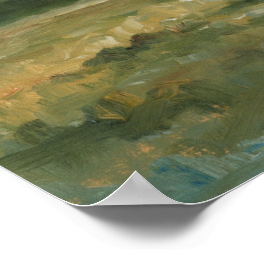Impasto Landschaft III Poster (Ecke)