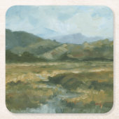 Impasto Landschaft III Rechteckiger Pappuntersetzer (Vorderseite)