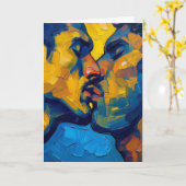 Impasto-Passion Umarmen Karte (Gelbe Blume)