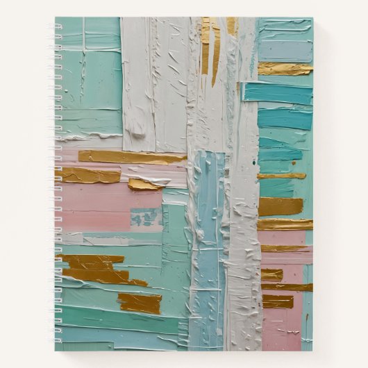 Impasto Pastell Horizont Notizblock (Vorderseite)