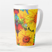 Impasto Sonnenblumen Milchtasse (Rechte Ecke)