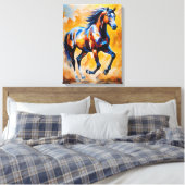 Impasto Symphony in Modern Abstraction Leinwanddruck (Insitu (Schlafzimmer))