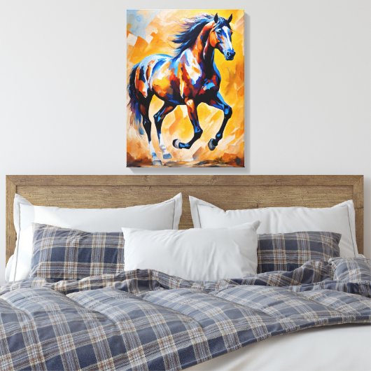 Impasto Symphony in Modern Abstraction Leinwanddruck (Insitu (Schlafzimmer))