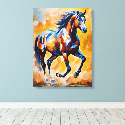 Impasto Symphony in Modern Abstraction Leinwanddruck (Insitu (Holzboden))