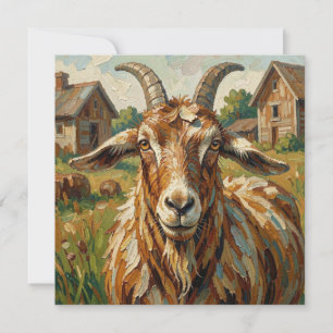 Impasto-Ziege auf einem Bauernhof Kunst