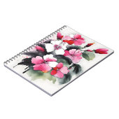 Impatiens - Aquarellblumen Notizblock (Linke Seite)