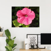 Impatiens Dark Pink Print Poster (Heimbüro)