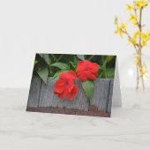 Impatiens Notecard Karte (Gelbe Blume)