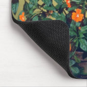 Impatiens, Rotglühen Rosa-Blumen Mousepad (Ecke)