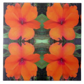 Impatienten-Blume-Muster Fliese (Vorderseite)