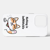 ImPAWsible Niedlich Cat iPhone Case (Rückseite (Horizontal))