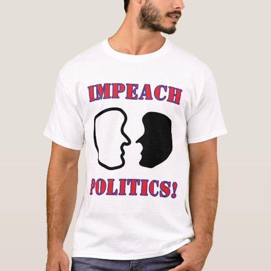 IMPEACH 2-FACES POLITICS T-Shirt (Vorderseite)