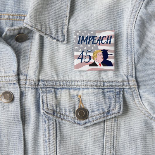 Impeach 45 Anti Trump Politischer Knopf Button (Beispiel)