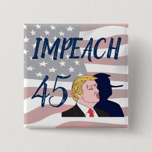 Impeach 45 Anti Trump Politischer Knopf Button