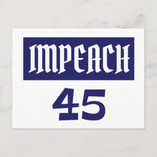 Impeach 45 Anti Trump Postkarte