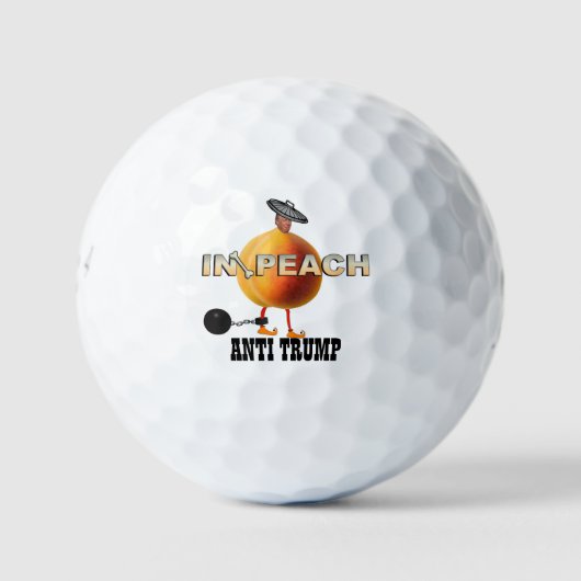 Impeach / Anti Trump, Golfball (Vorderseite)