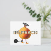 Impeach / Anti Trump, Postkarte (Stehend Vorderseite)