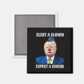 Impeach AntiTrump wählen einen Clown erwarten eine Magnet (Vorderseite/Rückseite)