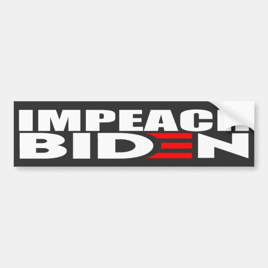 Impeach Biden Anti Joe Biden Autoaufkleber (Vorne)
