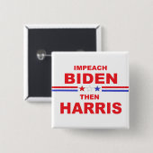 Impeach Biden Dann Harris Button (Vorne & Hinten)