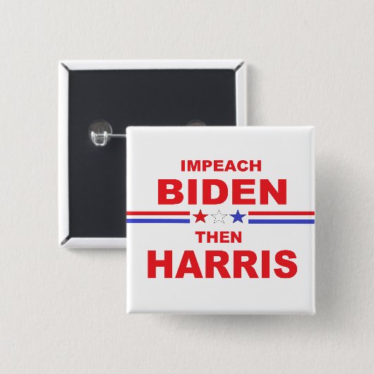 Impeach Biden Dann Harris Button (Vorne & Hinten)