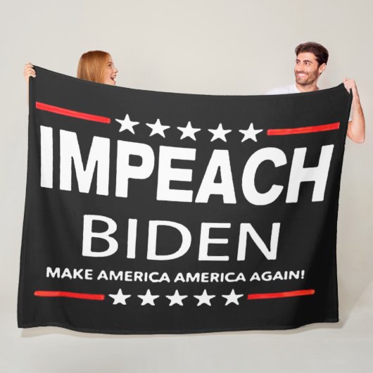 IMPEACH BIDEN FLEECEDECKE (Beispiel)