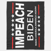 IMPEACH BIDEN FLEECEDECKE (Vorderseite)