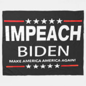 IMPEACH BIDEN FLEECEDECKE (Vorderseite (Horizontal))