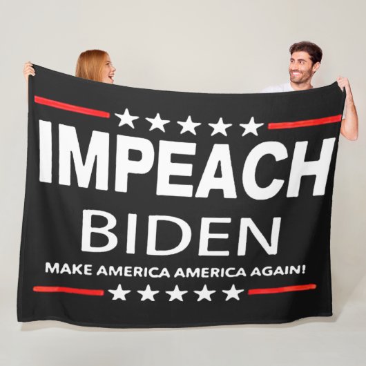 IMPEACH BIDEN FLEECEDECKE (Beispiel)