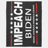 IMPEACH BIDEN FLEECEDECKE (Vorderseite)