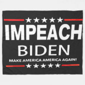 IMPEACH BIDEN FLEECEDECKE (Vorderseite (Horizontal))