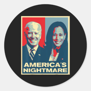 Impeach Biden Harris Now Anti Joe Biden Runder Aufkleber