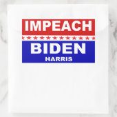 Impeach Biden Harris Rechteckiger Aufkleber (Tasche)
